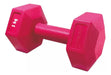 770 Store Hexagonal Dumbbell 3kg x 2 Units PVC Quality Gym 3