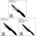 Hudson Set X3 Chef Knives Basic Stainless Steel 6 7 8 Black 2