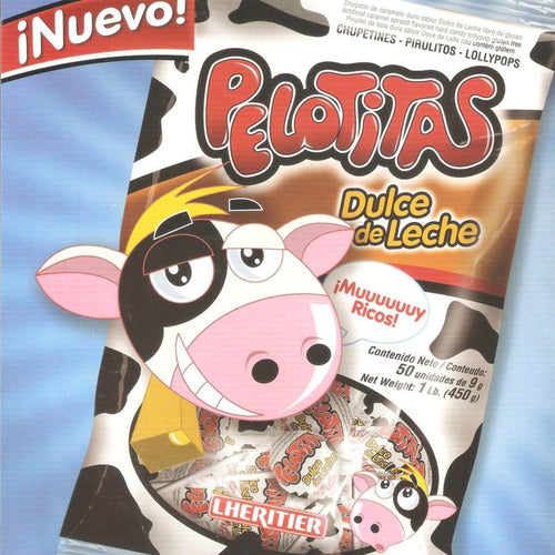 Lheritier Chupetin Pelotitas Sabor Dulce De Leche Sin TACC 1