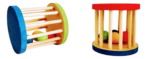 Baum Rolling Rattle for Babies - Stimulates Crawling - Cylinder 0