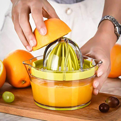 Fashion Deco Citrus Juicer Manual, 4 in 1, Orange, Grater 5