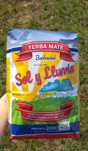 Sol y Lluvia Yerba Mate - 4 Units of 2 kg + Surprise Gift 1