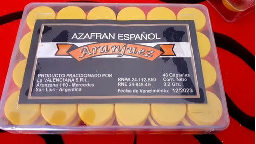SALE! Spanish Saffron Aranjuez 48 Capsules (Cap Federal) 1