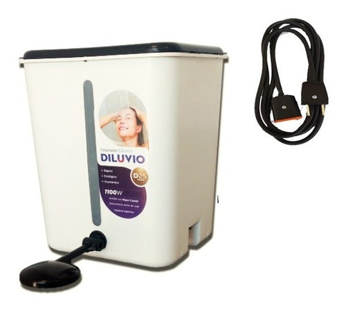 Indelplas Calefon Electrico Ducha Pvc 25 Liters + 3m Extension Cord Gift 0