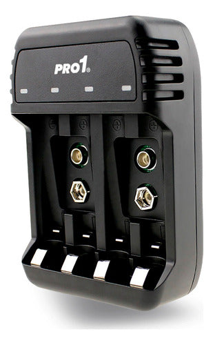 Probattery Pro1 USB Intelligent Charger 4 Channels AA/AAA/9V NiCd-NiMh 1