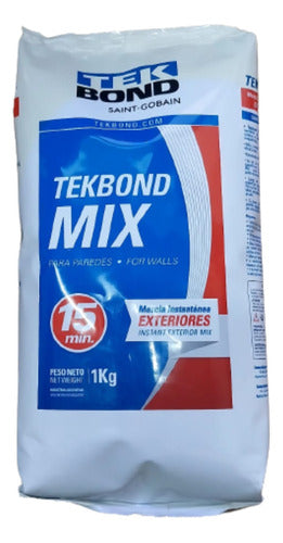 Tekbond Enduido Exteriores Apto Cemento Ladrillo 1kg 0