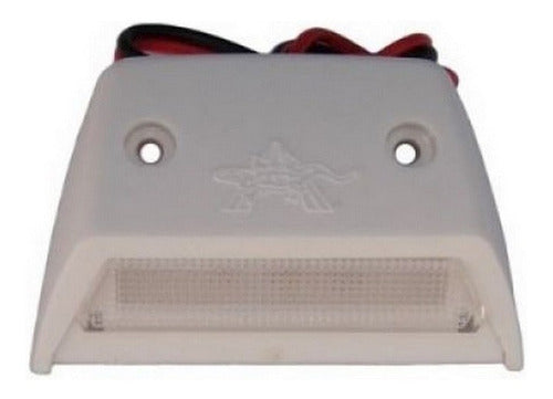 Luz De Cortesia Led 12v Sobrepor Plástico Abs Branco Barcos 2