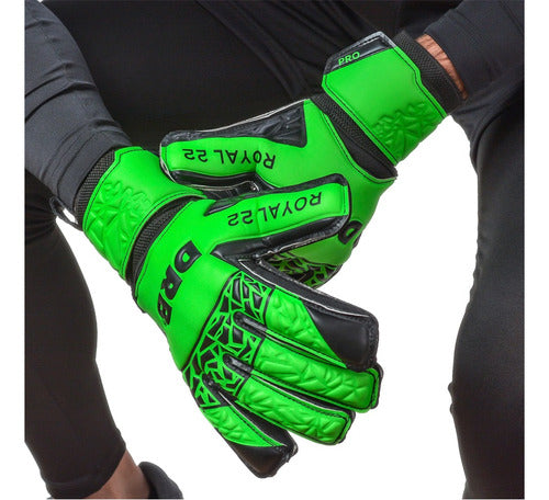 DRB Royal 23 Professional Adult Goalkeeper Gloves with Finger Safe 6