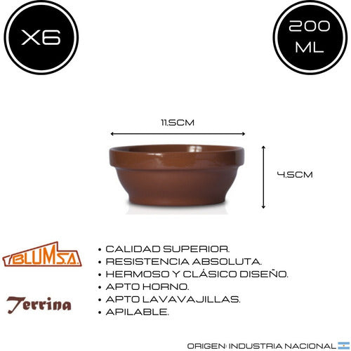 Cazuela Apilable X6 Terrina Terracota N12 Pettish Online Cg 1