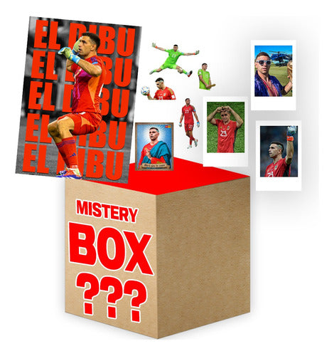 Intensocreativo Mistery Box Argentina El Dibu - Sticker, Poster, and Estampitas 0