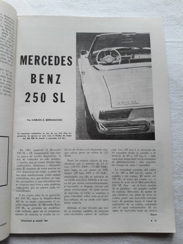 Revista Velocidad N° 198 Febrero 1967 Strale 6000 Gt Daf 44 2