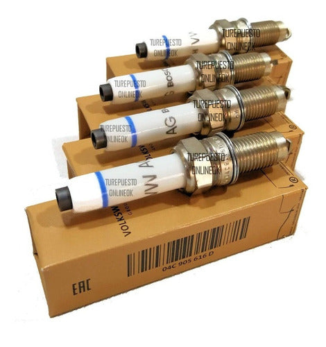 Volkswagen Original Spark Plug Set for Golf and Polo 1.6 16V MSI 1