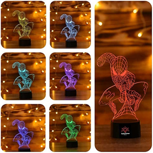 Serkyhome 3in1-3d Illusion Night Light Para Niños 7 Colores 3