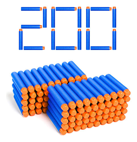 200pcs 7,2 Cm Relleno Bala Dardos Nerf N-strike Elite Serie 0