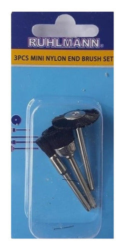 Ruhlmann 3 Nylon Brushes for Mini Lathes 1