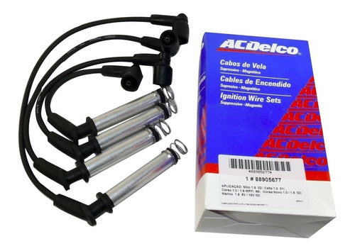 ACDelco Spark Plug Wires Set for Chevrolet Prisma Up to Year 2012 0