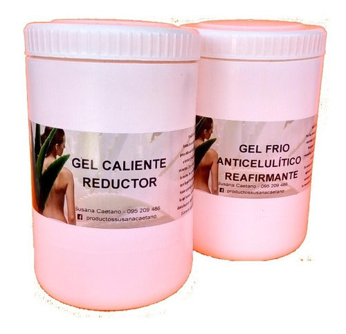 Gel Caliente Reductor + Gel Frío Reafirmante Anticelulítico 1