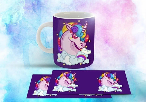 15 Plantillas Sublimación Tazas  Unicornios 2