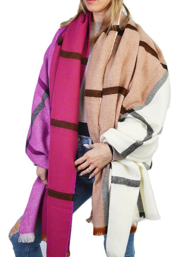 Argentinian Ruana Cape Poncho Shawl Pashmina Wrap Scarf 79