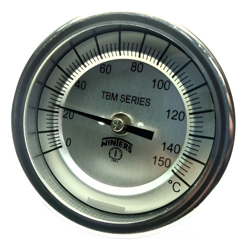 Winter's Bimetallic Thermometer Stainless Steel 75mm 0/150°C TBM30015B32 0