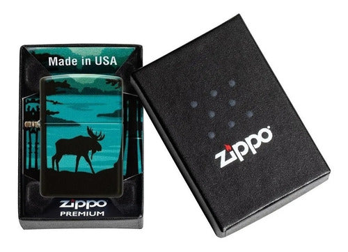 Zippo Moose Landscape Design Original Garantia 28989 1