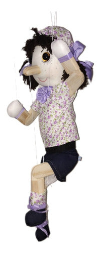 Pin8 Pinocha Marioneta 70 Cm Madera Y Tela Didactikids 4