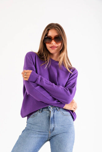 Oversized Plain Morocco Sweater 0