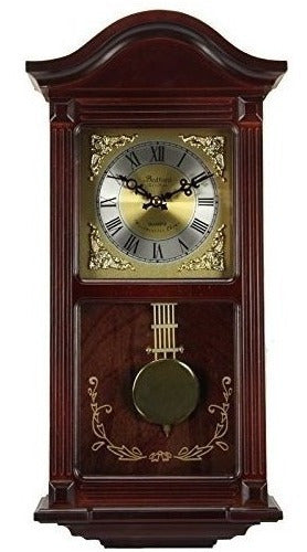 Bedford Clock Collection Wall Clock with Pendulum 0