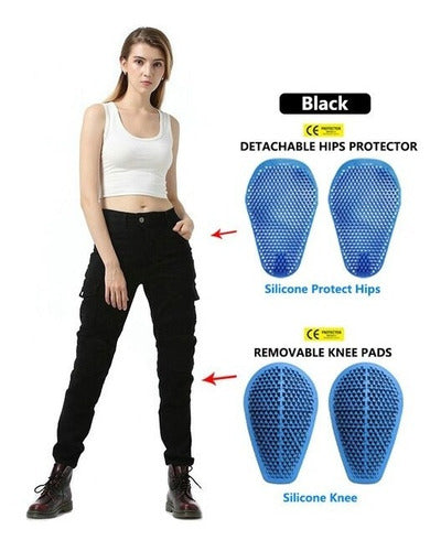 Jean Con Protecciones Para Moto Mujer Talle 38/40 1