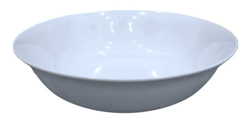 Ensaladera Bowl Apilable Melamina Blanca 20 Cm  / 3 Unidades 4