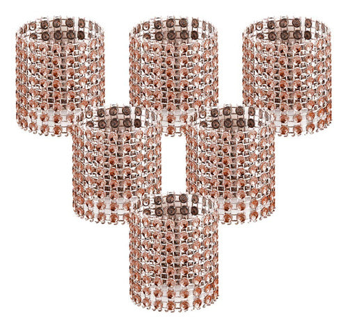 Accmor Champagne Color Napkin Rings - 50 Pack for Parties 0