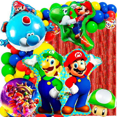 50 Super Mario Bros Luigi Art Balloons Birthday Decoration 1