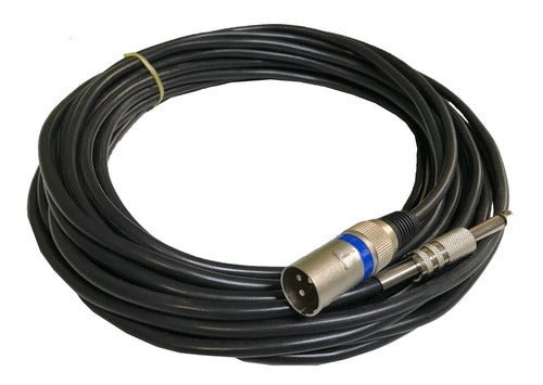 Cable Microfono Xlr Canon Macho A Plug 6.5 Pro 20 Metros 2