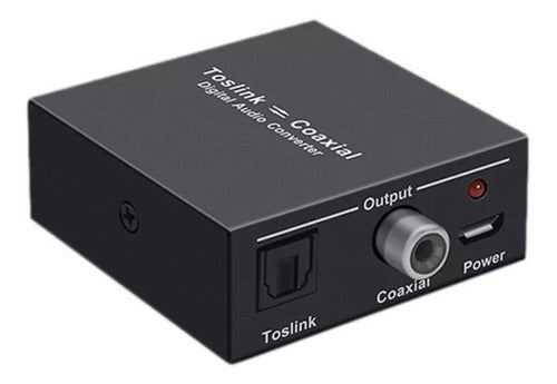 Conversor Audio Toslink Coaxial Optico Rca  Bi Direccion 0