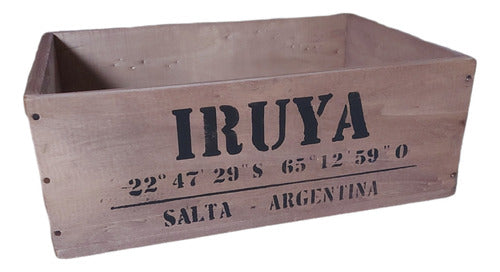 Cajon De Madera Organizador Decorativo Ciudades Argentinas 1