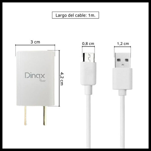 Fast Charge Micro USB Charger 2 USB 3.1A Cable 1.2m Full 2