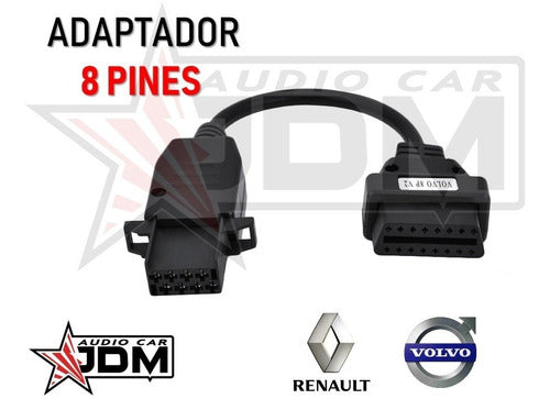 Volvo Adaptador Ficha Universal 8 A 16 Pines OBD2 - JDM 2