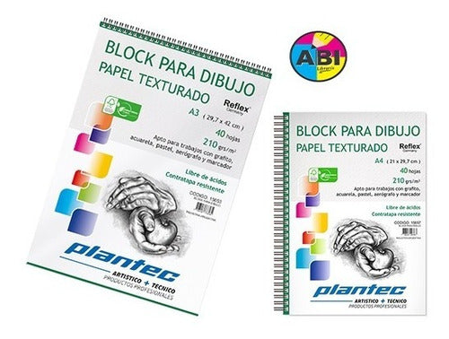 Pantec Block Acuarela Dibujo Tecnico Textura 35x50 210g 40h 0