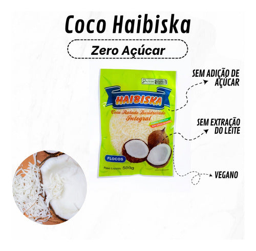 Coco Ralado Flocos 500 G Zero Açúcar 0