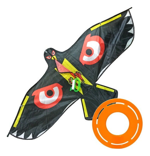 LS Combo Cometa Barrilete Forma Aguila Con Ojos + Frisbee 0