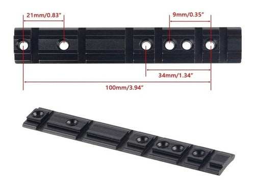 Riel Picatinny Montaje Tactico Mira Base Ruger 10/22 Metal 4