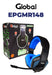 Global Electronics Stereo Gaming Headset with Microphone and Lights EPGMR148 Blue 1