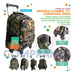 Compranet Camouflaged Backpack with Trolley 15 inches - 12897 1