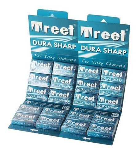 Treet Dura Sharp Double Edge Razor Blades - 20 Packs of 5 Blades Each 0