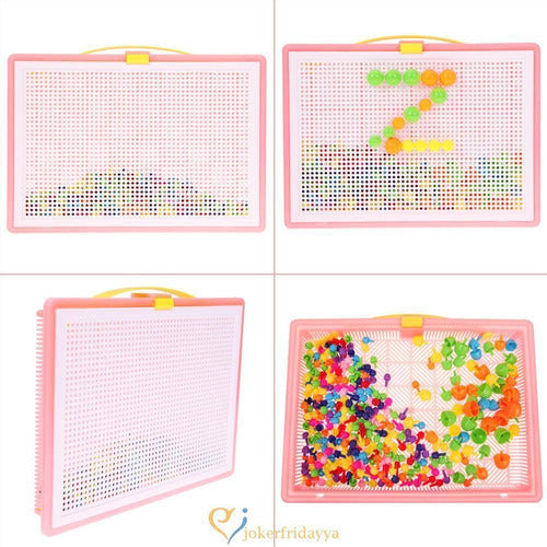 Juguetes Creativos Patrones Mosaico Pegboard Hongos Uñas Rom 4