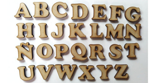 120 Letras Mdf Fibrofacil Alto 4cm Abecedario Letras Numeros 4