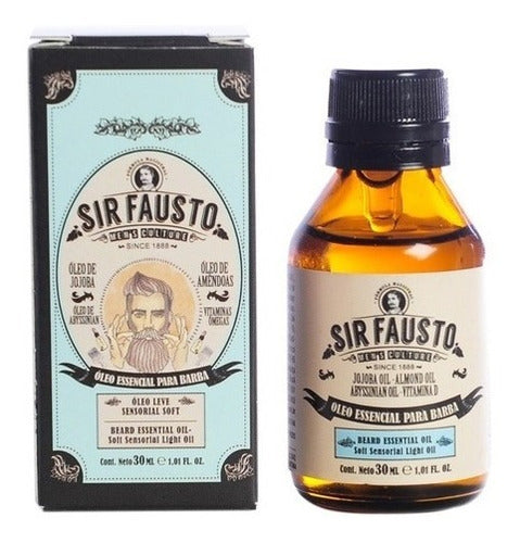 Sir Fausto Kit Shampoo Barba + Cera Capilar + Oleo Barba 1