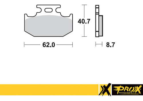 Pro-X Pastillas De Freno FA152 Kawasaki KDX 125 200 250 Tras 1