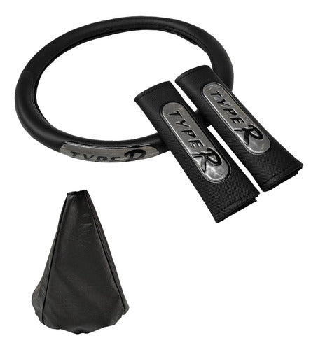 Grupo Dago Para Oroch Steering Wheel Cover, Seat Belt Covers, Gear Shift Cover 0