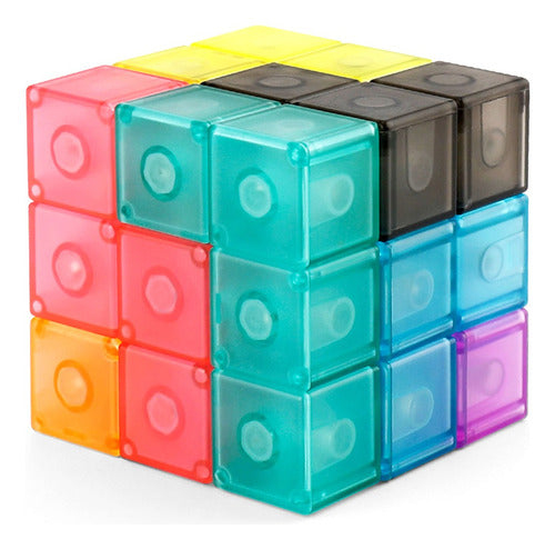 Moyu Cubo Mágico 3x3 Luban Magnético Bloques Tetris 3D 0